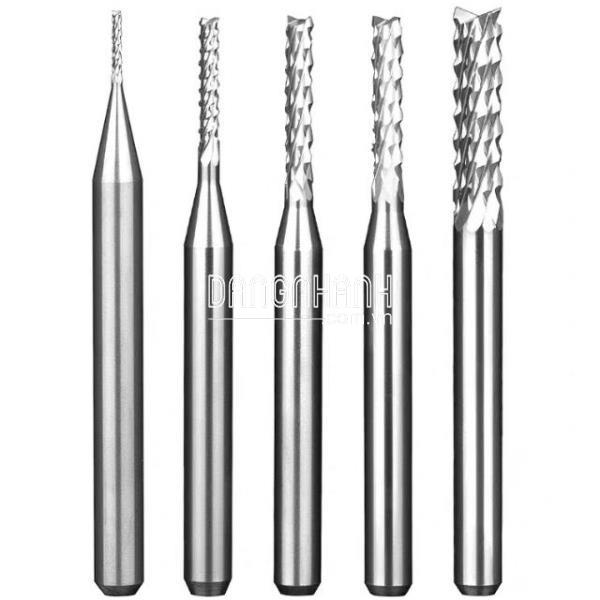 Dao phay hợp kim hình dứa cán 3.17 mm đường kính dao 0.5mm