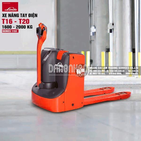 Xe nâng tay điện Linde T16 – T20 (Series 1151)