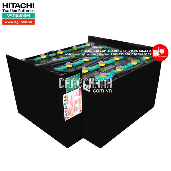 Bình điện xe nâng HITACHI 400Ah VSDX400M (Có chân kích)