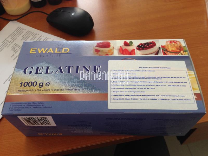 LÁ ĐÔNG GELATINE GOLD HIỆU GELITA – HỘP 1KG