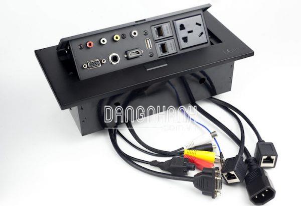 Hộp điện âm bàn họp hợp kim sơn tĩnh điện cao cấp LG tech