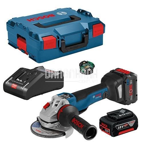 Máy mài góc dùng pin Bosch GWS 18V-10 (Set 2x5Ah) Brushless