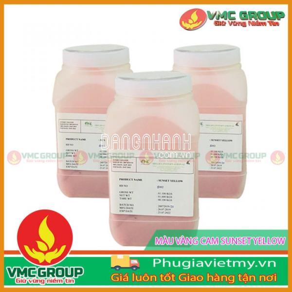 Màu vàng cam SUNSET YELLOW màu thực phẩm