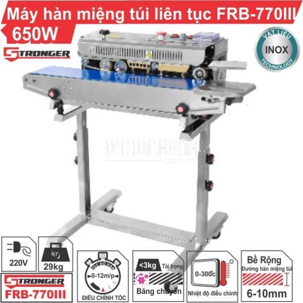Máy hàn miệng túi liên tục STRONGER FRB-770III – Có chân đứng