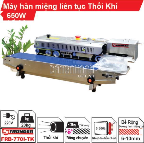 Máy hàn miệng túi liên tục thổi khí STRONGER FRB-770I-TK
