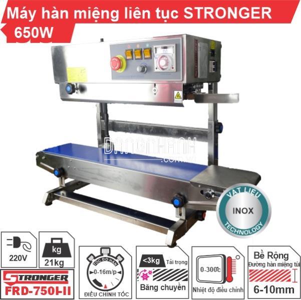Máy hàn miệng túi liên tục STRONGER FRD-750I-II dạng đứng