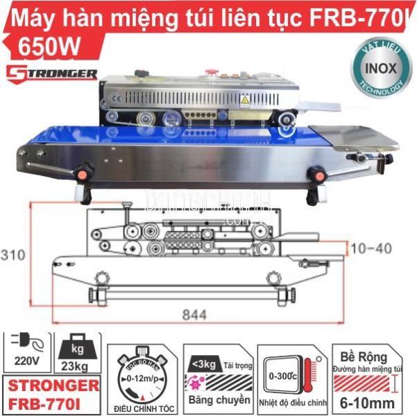 Máy hàn miệng túi liên tục nằm ngang STRONGER FRB-770I [Vỏ Inox]
