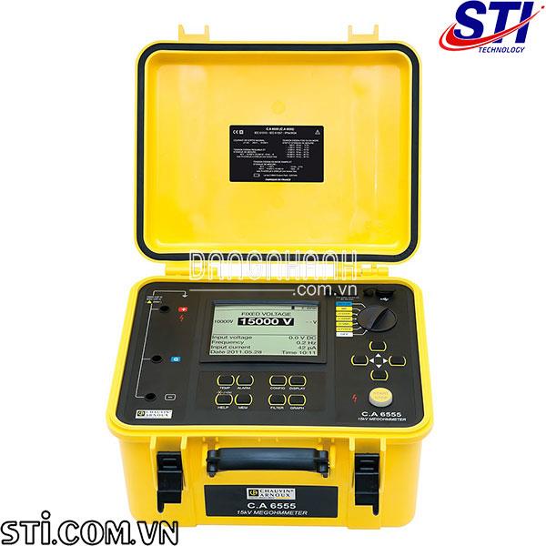 MÁY ĐO ĐIỆN TRỞ CÁCH ĐIỆN CA 6555 ( 25 TΩ, 15.000V )