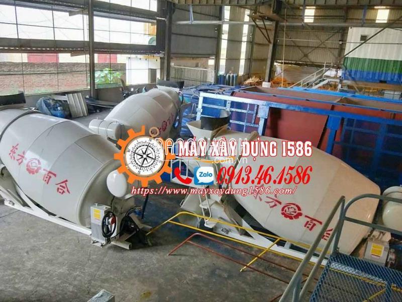Bồn trộn bê tông thuỷ lực 2 khối (2m3) - Bồn trộn bê tông mini 2 khối (2m3)