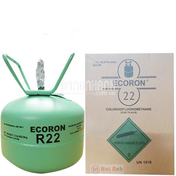 Gas Lạnh R22 Ecoron Bình Nhỏ 3 Kg