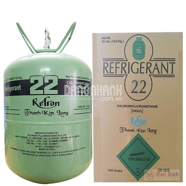 Gas Lạnh R22 Ấn Độ Refron Loại 1 Bình 13.6 Kg
