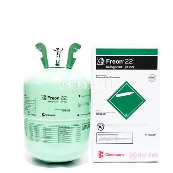 Ga Lạnh R22 Chemours Freon Bình 22.7 Kg