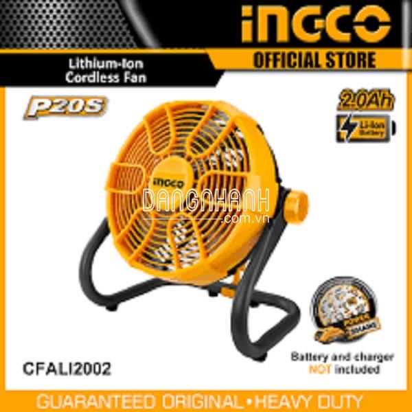 Quạt dùng pin Lithium Ingco CFALI2002 (20V) (Chưa Pin & Sạc)