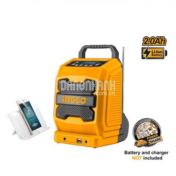 Radio công trường dùng pin Lithium Ingco CJRLI2001 (20V)