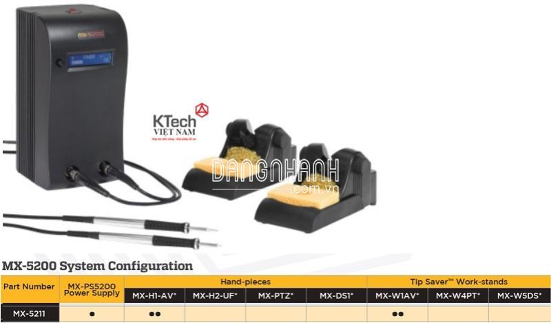 MÁY HÀN METCAL MX-5211 / SOLDERING STATION METCAL MX-5211 (XÁM, TRUNG QUỐC, NHỰA)