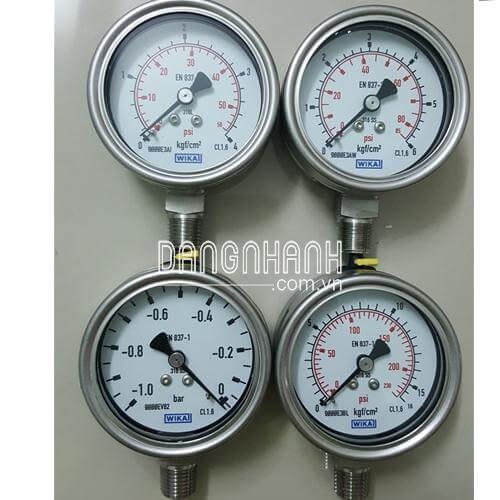 Đồng hồ áp suất WIKA 232.50.63 chân đứng 0-16 bar