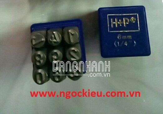 BỘ ĐỤC SỐ HP HỘP XANH ĐÀI LOAN 3MM