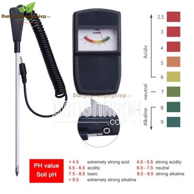Dụng cụ đo pH đất màu đen HM598
