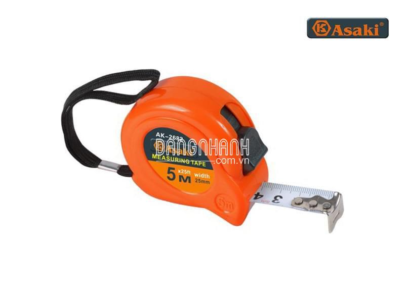 Thước kéo nền trắng hệ mét (3mx16mm) Asaki AK-2678
