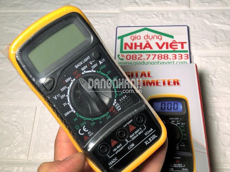 Đồng hồ đo điện vạn năng Digital Multimeter XL830L màn hình LCD có đèn nền
