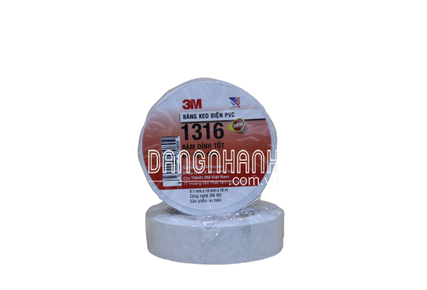 BĂNG KEO ĐIỆN PVC TEMFLEX 1316 – TRẮNG