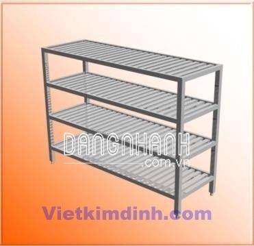 Kệ thanh inox 4 tầng inox