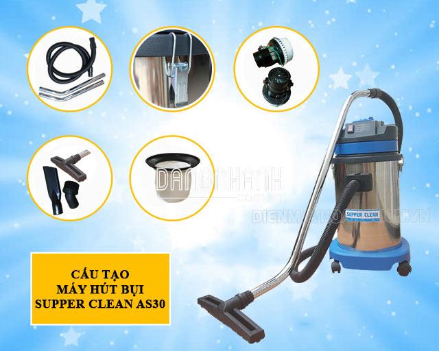 Máy hút bụi 1 pha SUPPER CLEAN AS30