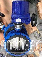 Van bướm điều khiển điện có tay quay