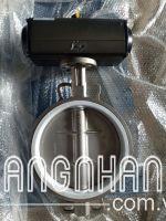 Van bướm inox điều khiển khí nén