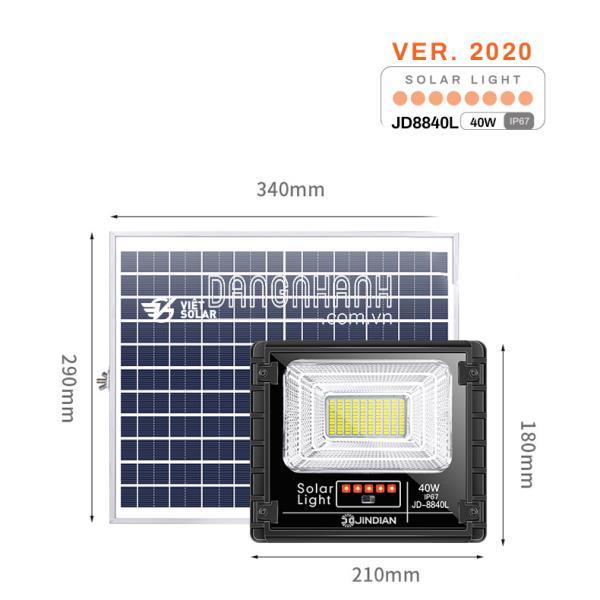 Đèn năng lượng mặt trời 40w – JD-8840L