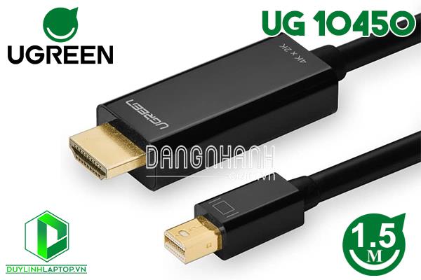 Cáp Mini Displayport to HDMI dài 1,5m hỗ trợ Full HD 1080p Ugreen 10450