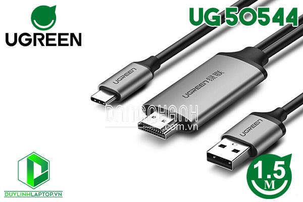 Cáp USB Type C to USB 2.0 dài 1m bẻ góc 90 độ Ugreen 50521