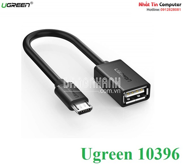 Cáp OTG Micro USB 2.0 dài 12cm Ugreen 10396 chính hãng