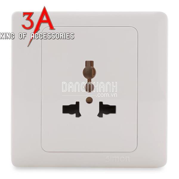 Ổ cắm 3 chấu mặt kính vuông 13A - điện âm tườngLGTECH-B1OC