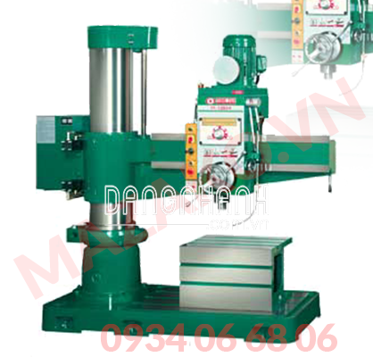 Máy khoan cần Đài Loan, Khoan thép Ø50mm, Taro Ø30mm, Doa Ø85mm
