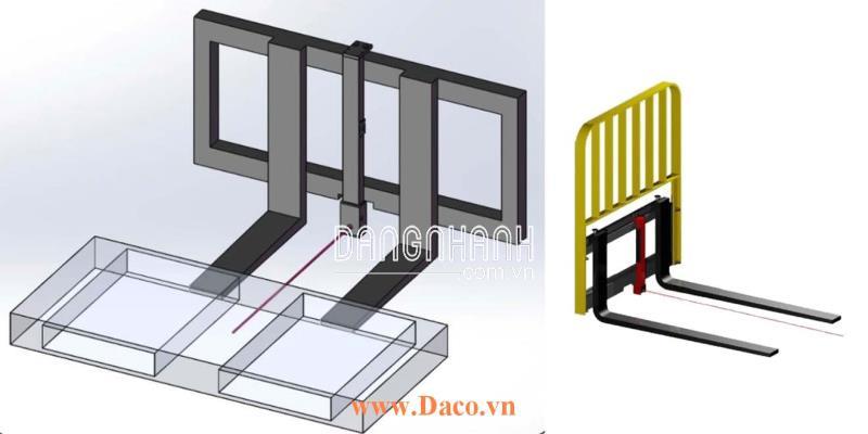 Đèn định vị càng nâng cho xe nâng Led laser màu đỏ FLSZAL-XRL1081P