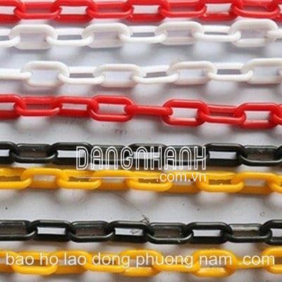 XÍCH NHỰA MÀU VÀNG ĐEN TRẮNG ĐỎ
