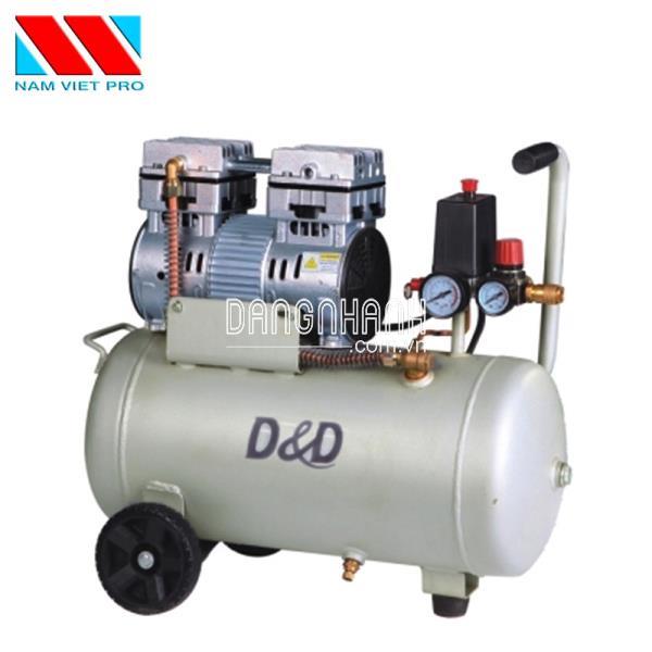 MÁY BƠM HƠI MINI KHÔNG DẦU 1HP D&D ROC1024J, DUNG TÍCH 24L