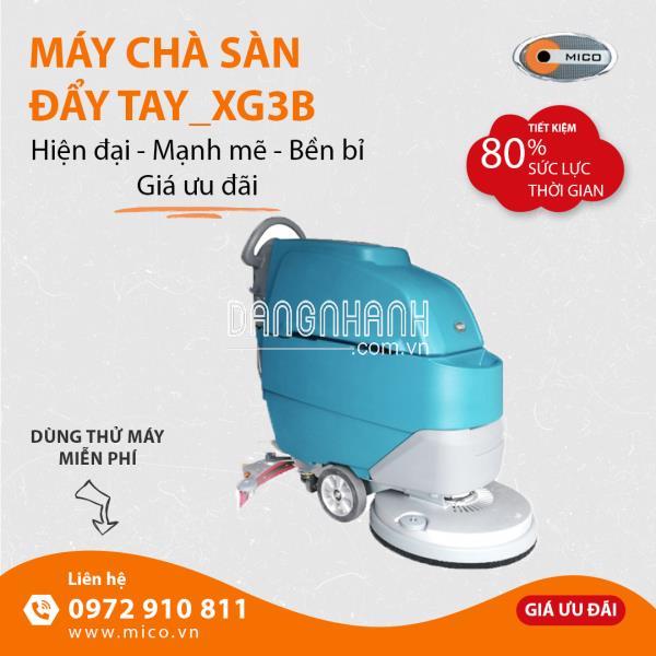 Máy chà sàn đẩy tay dùng bằng Pin cao cấp
