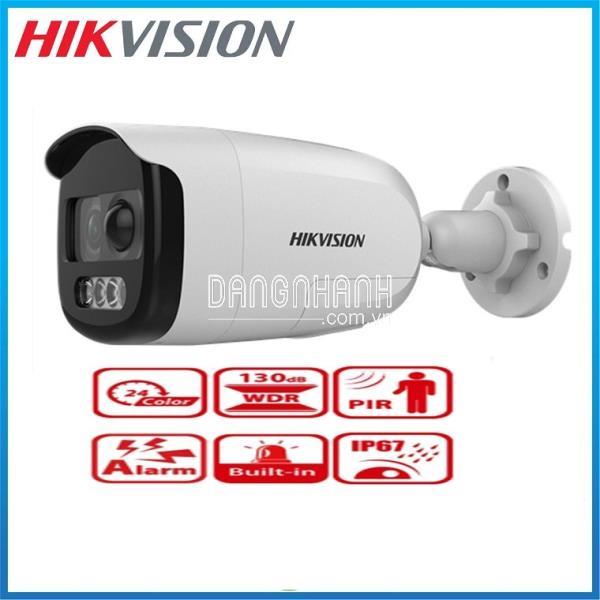 CAMERA HDTVI COLORVU 2MP HIKVISION DS-2CE12DFT-PIRXOF