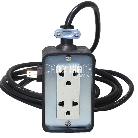 Ổ CẮM CAO SU – TOSHINO TRS-210 TẢI 2500W , DÂY DÀI 5M