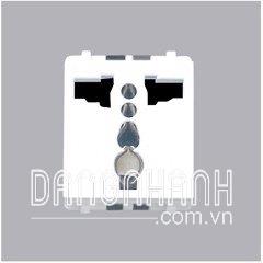 Ổ CẮM ĐƠN CÓ MÀN CHE VÀ DÂY NỐI ĐẤT PANASONIC WIDE SERIES WEV1181SW/ WEV1181-7SW