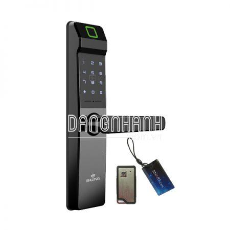 KHÓA CỬA VÂN TAY-THẺ-MẬT MÃ-ĐIỀU KHIỂN BALING NF21(5IN1)