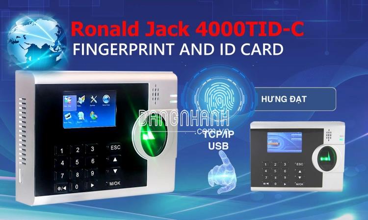 Máy chấm công vân tay Ronald Jack 4000TID-C