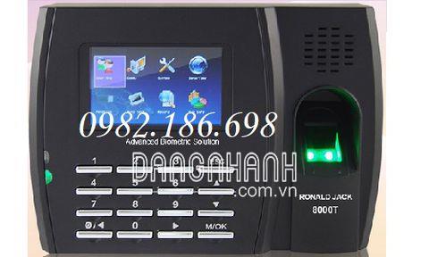 Máy chấm công vân tay + thẻ cảm ứng Ronald Jack 8000T