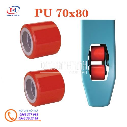 Bánh xe nâng tay PU 80x70 dùng cho các xe nâng tay