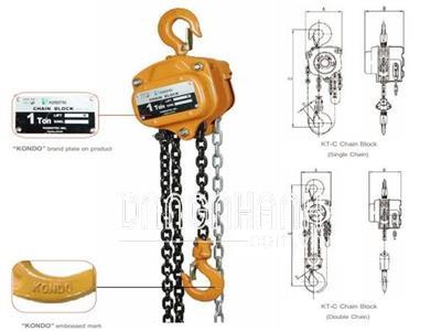 PA LĂNG XÍCH KÉO TAY 500KG KONDOTEC