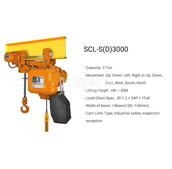 Pa Lăng Xích Điện Special Model SCL-S(D)3000 (loại đầu thấp)