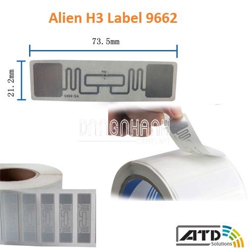 Thẻ dán UHF RFID chip Alien h3 Dry Inlay, Wet Inlay, Paper