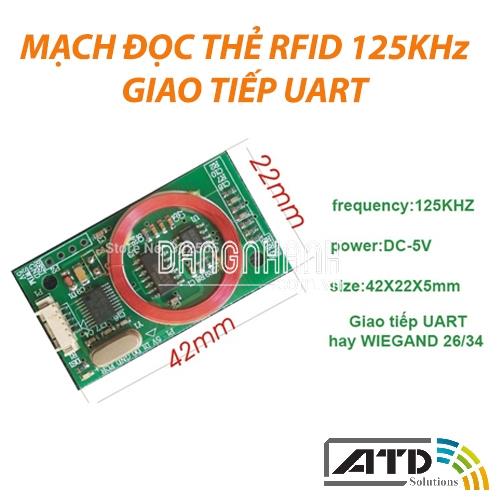Module RFID 125KHZ EM4100 TK4100 wiegand/Uart
